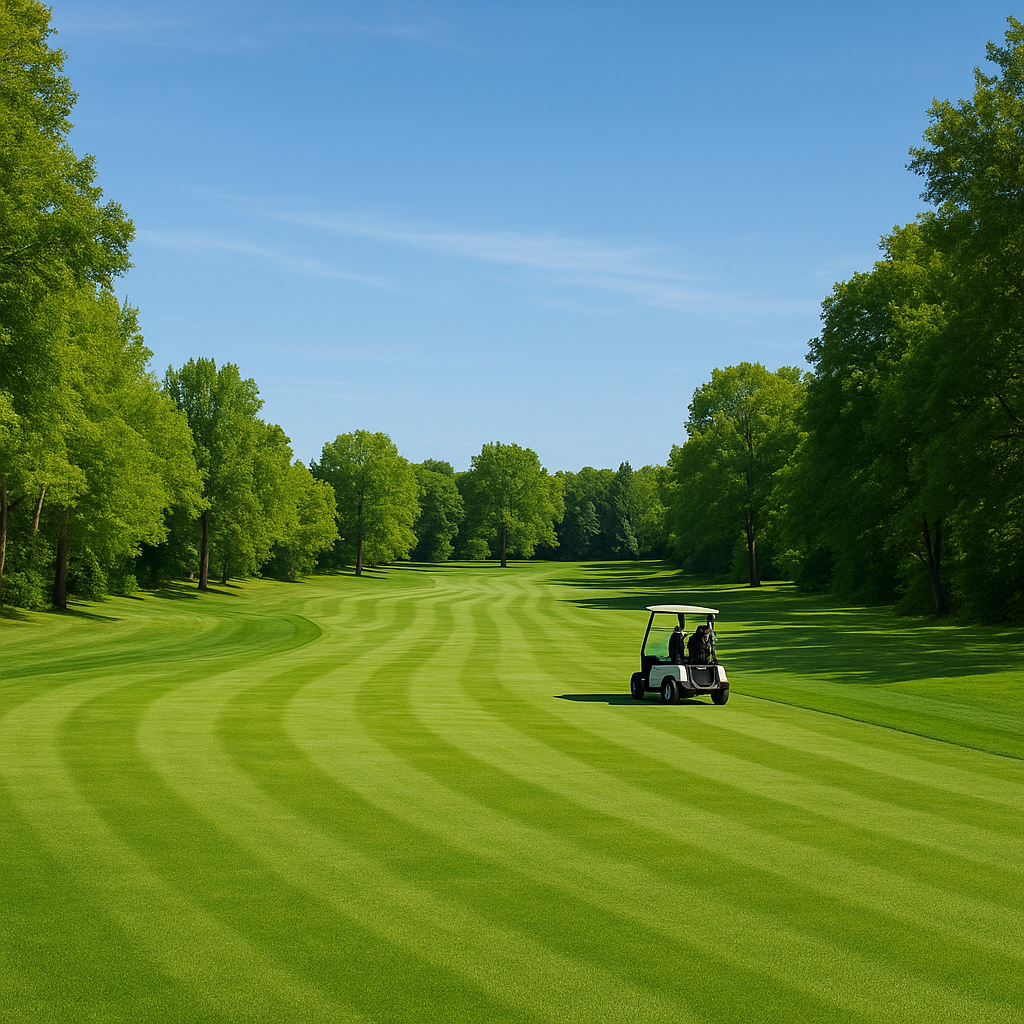 Scenic golf course view